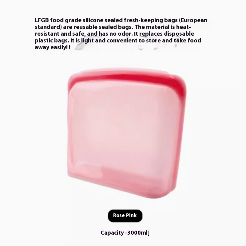 FreshSeal™ Reusable Silicone Food Storage Bags