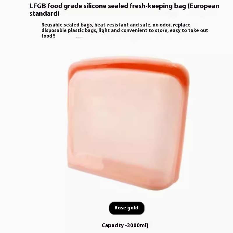 FreshSeal™ Reusable Silicone Food Storage Bags