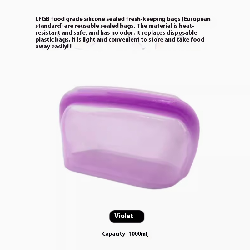 FreshSeal™ Reusable Silicone Food Storage Bags
