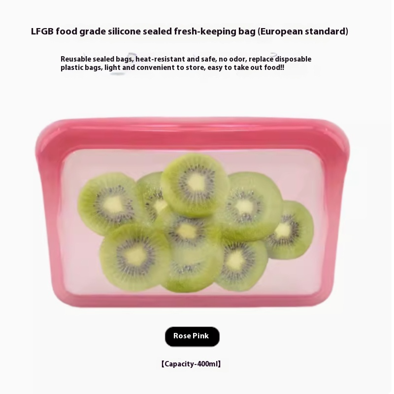 FreshSeal™ Reusable Silicone Food Storage Bags